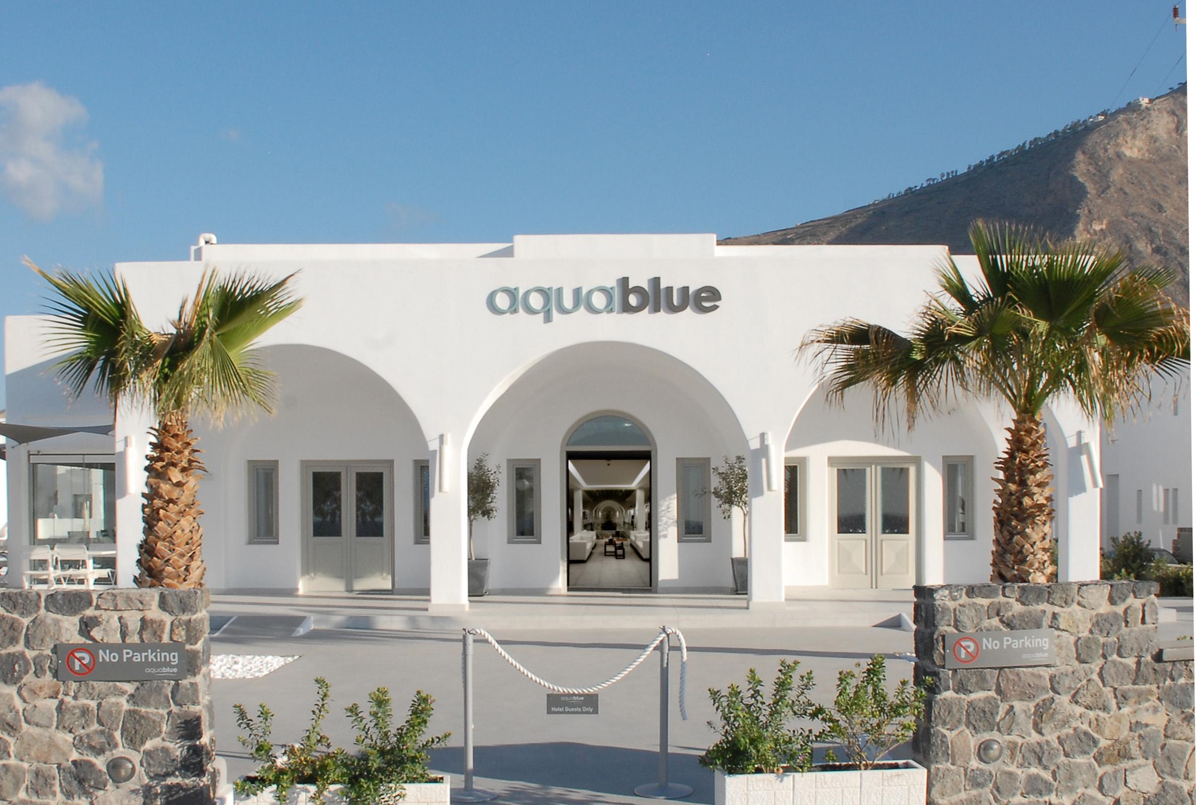 Aqua Blue Beach Hotel Перисса Экстерьер фото